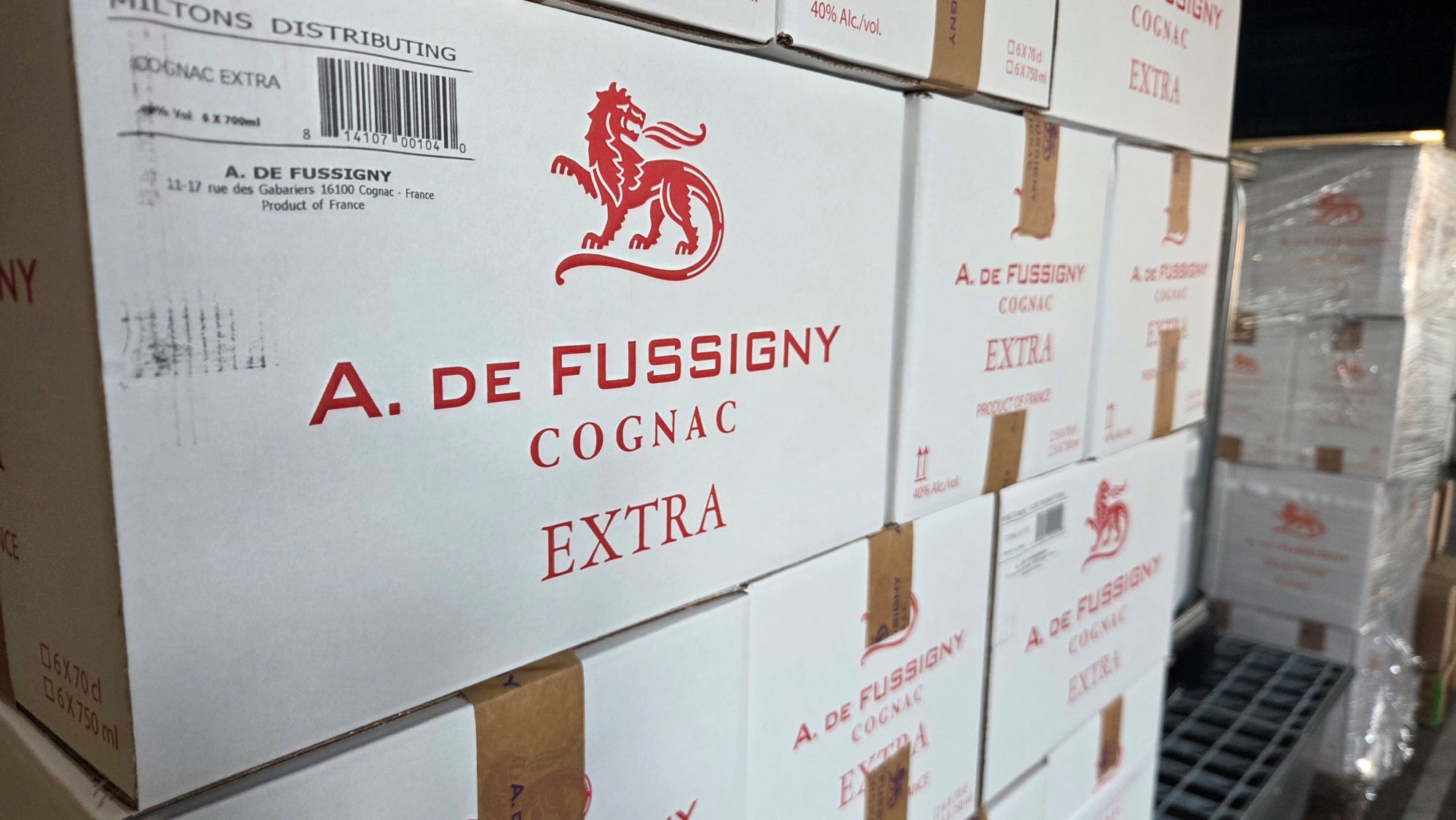 Marquage cartons A. de Fussigny