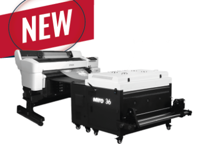 Imprimante Epson SC-G6000 et poudreur-sécheur Miro 36