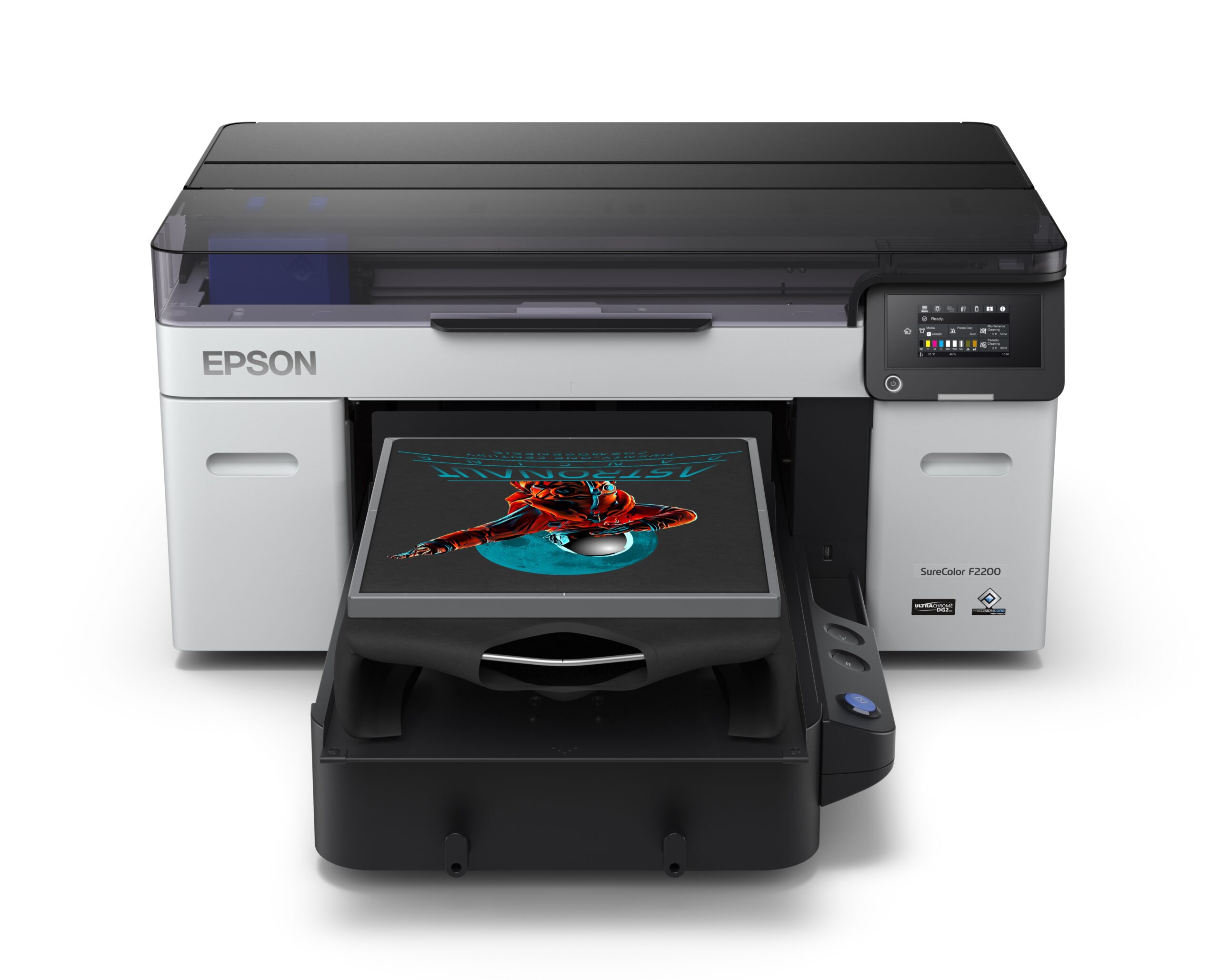 Epson SureColor SC-F2200 - Imprimante hybride DTG/DTF - Impression Sur Textile Foncé