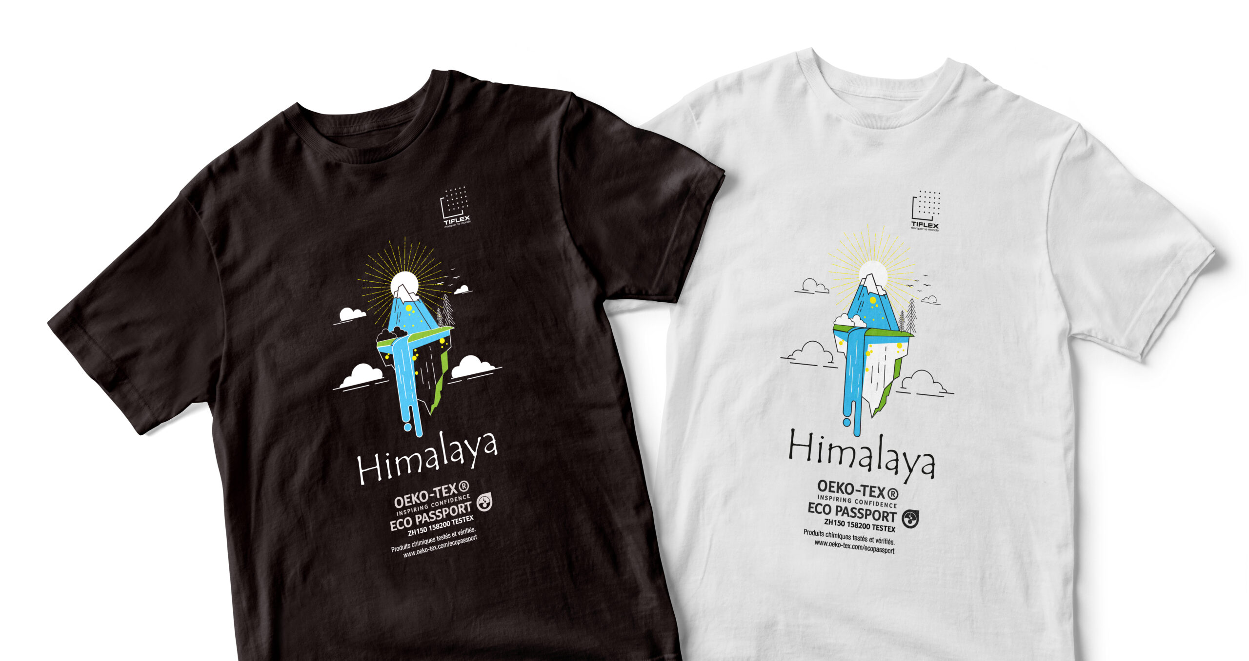 Himalaya - Colors printing on black and white textiles - Low cure plastisol ink