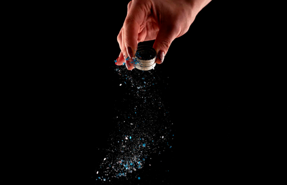 Glitter printing plastisol inks for screen printing