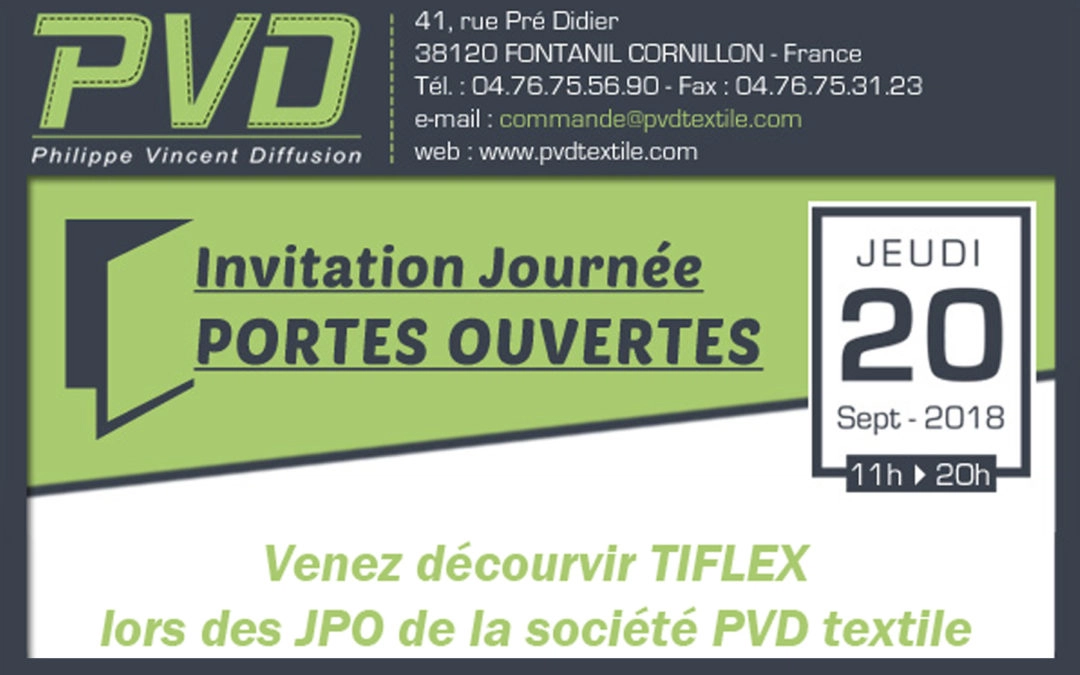 Journées Portes Ouvertes de PVD textile