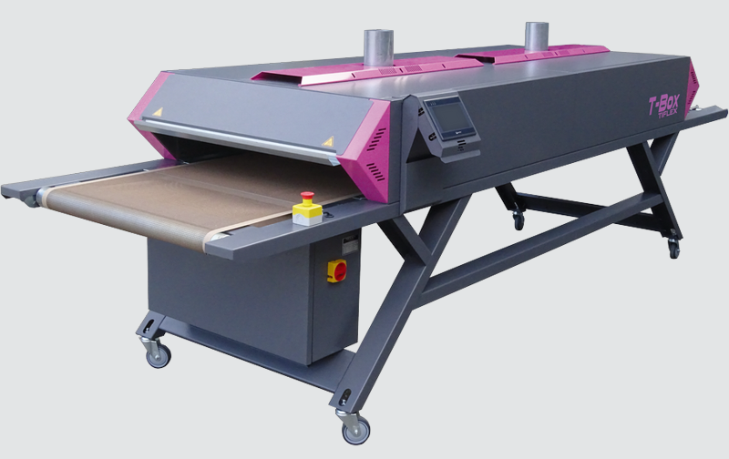 Ausrüstung für den Textilsiebdruck: TIFLEX T-BOX Farbhärtungstunnel